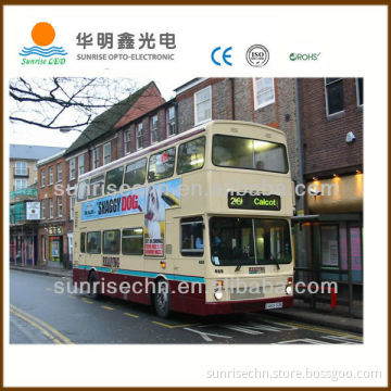 hot item 2013: hot item 2013: P10 bus digital signage display in amber and red color